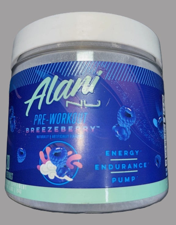 Alani Nutrition Pre-Workout Energy Supplement - Breezeberry - EXP: 05/2026