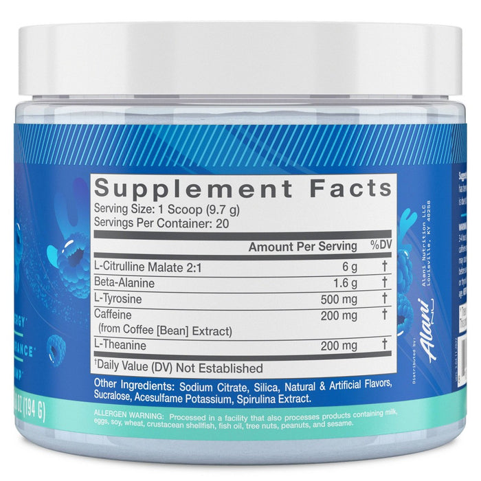 Alani Nutrition Pre-Workout Energy Supplement - Breezeberry - 6.8oz