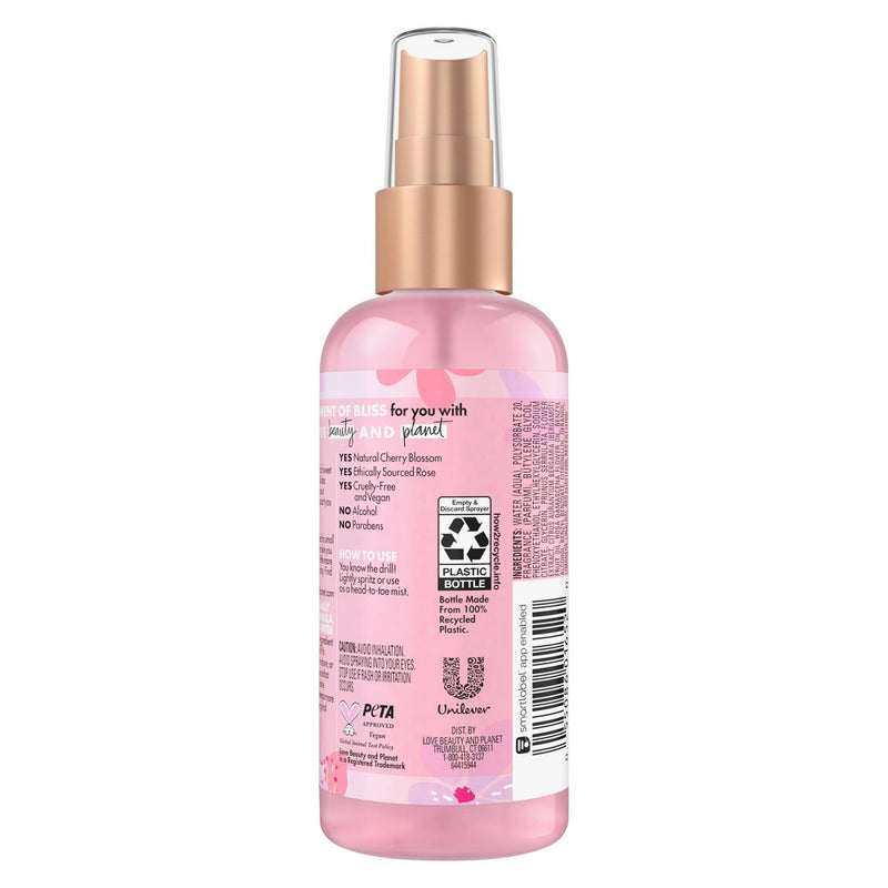 Beloved Cherry Blossom & Tea Rose Mini Mist - 3oz