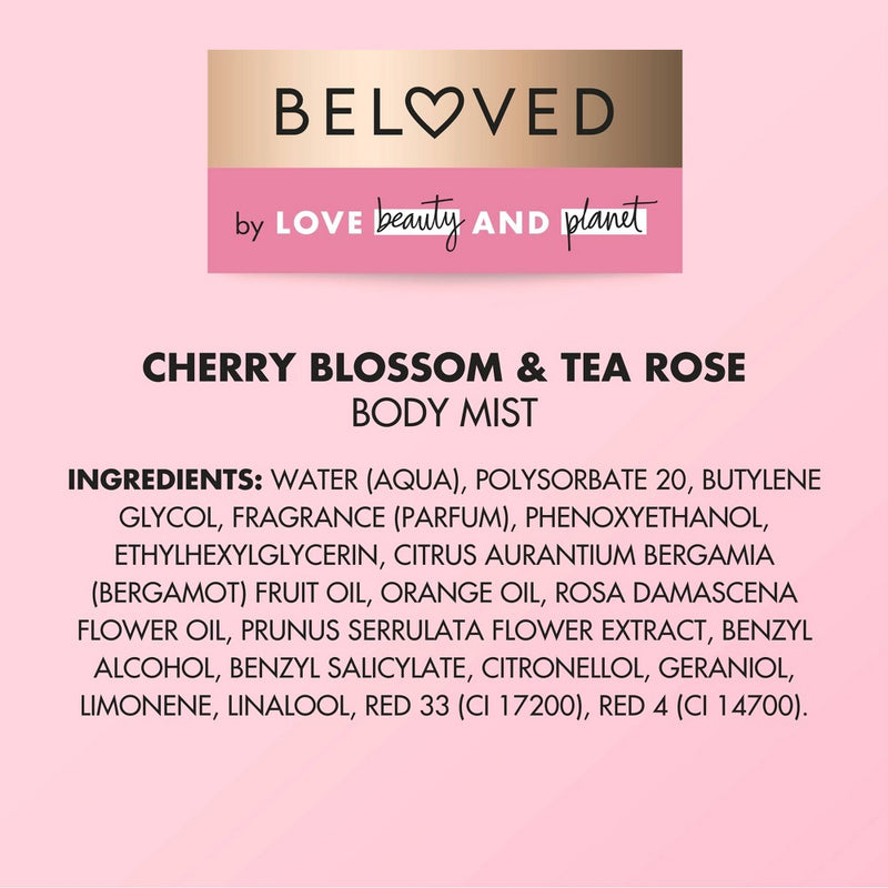 Beloved Cherry Blossom & Tea Rose Mini Mist - 3oz