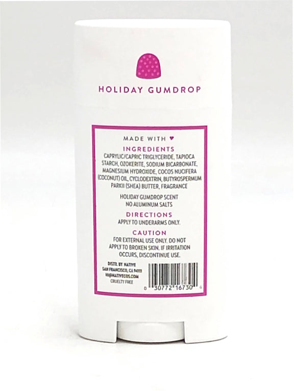 Native Limited Edition Aluminum Free Deodorant - Holiday Gumdrop - 2.65oz