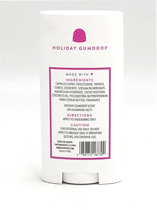 Native Limited Edition Aluminum Free Deodorant - Holiday Gumdrop - 2.65oz