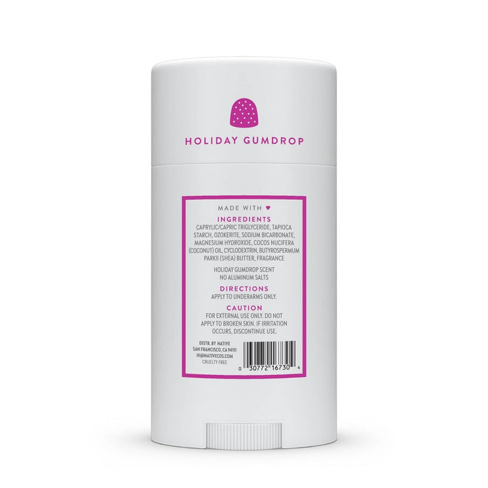 Native Limited Edition Aluminum Free Deodorant - Holiday Gumdrop - 2.65oz