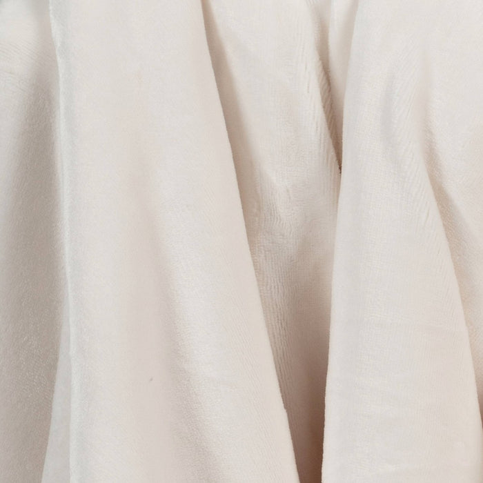 50"x60" Plush Throw Blanket Faux Shearling Reverse Ivory - Threshold: Lightweight, Recycled Polyester, Machine Washable