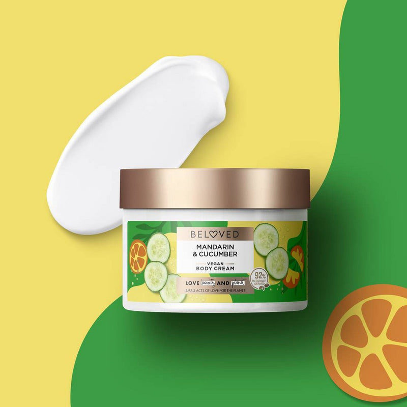 Beloved Mandarin & Cucumber Water Body Cream - 10oz