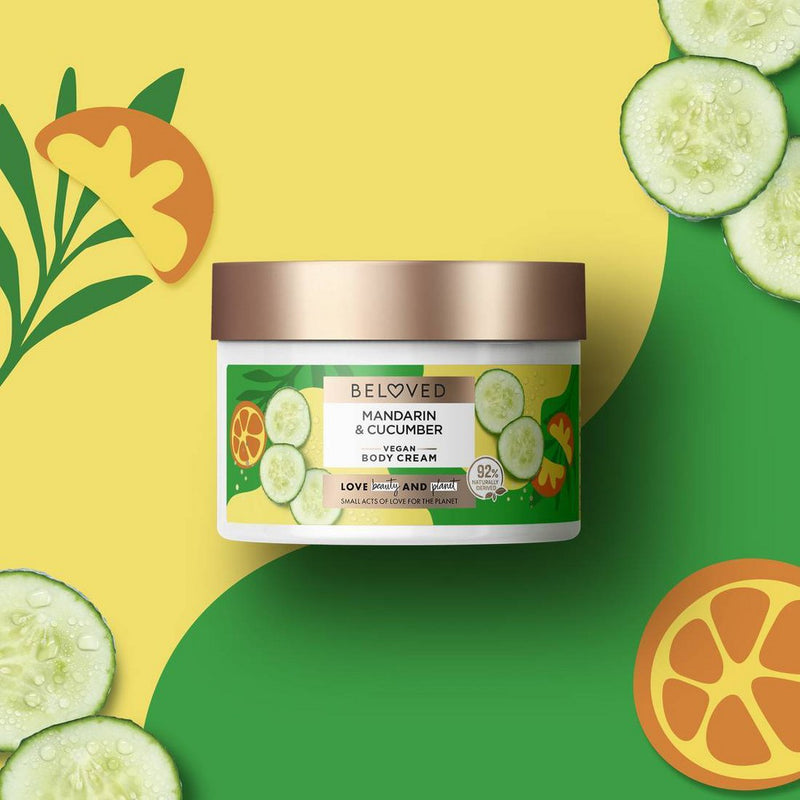 Beloved Mandarin & Cucumber Water Body Cream - 10oz