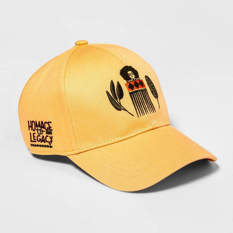Black History Month Adult Homage to Legacy Satin-Lined Baseball Hat - Tan
