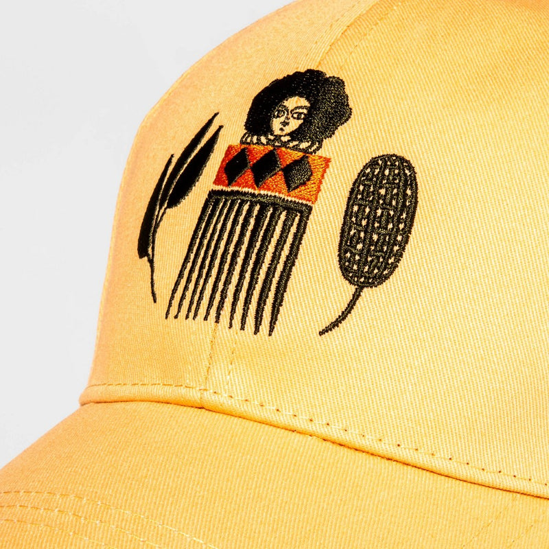 Black History Month Adult Homage to Legacy Satin-Lined Baseball Hat - Tan
