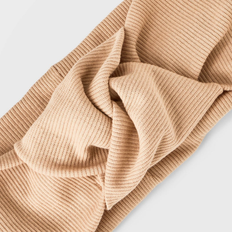 Ribbed Top Knot Headwrap - Universal Thread Beige