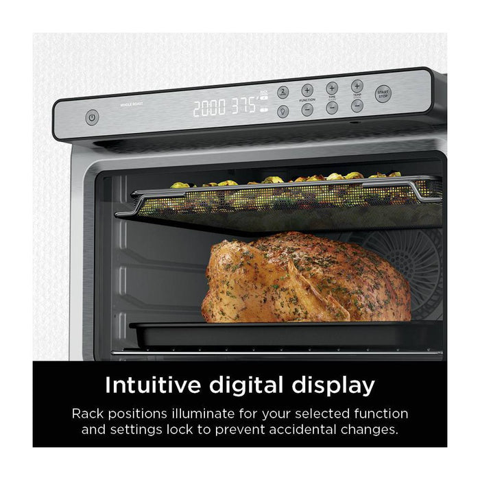 Ninja Prestige Smart XL Air Fryer and Countertop Oven DT501: Stainless Steel Toaster Oven, 1800W, Includes Air Fry Basket (LOCAL PICKUP ONLY)