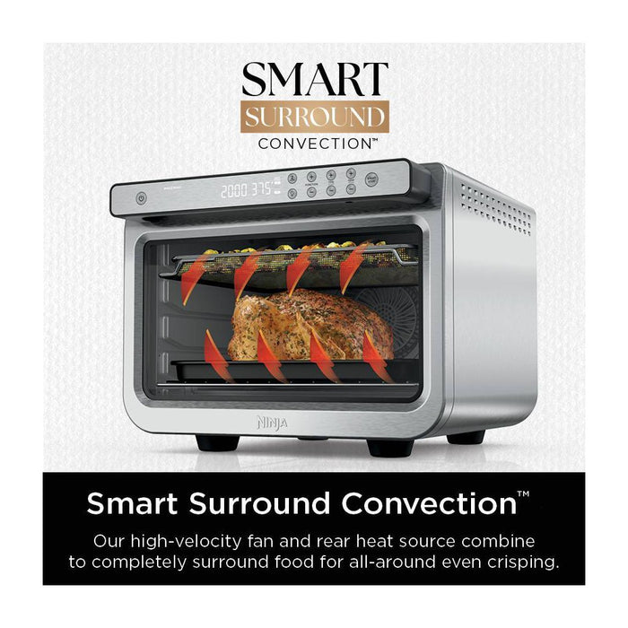 Ninja Prestige Smart XL Air Fryer and Countertop Oven DT501: Stainless Steel Toaster Oven, 1800W, Includes Air Fry Basket (LOCAL PICKUP ONLY)
