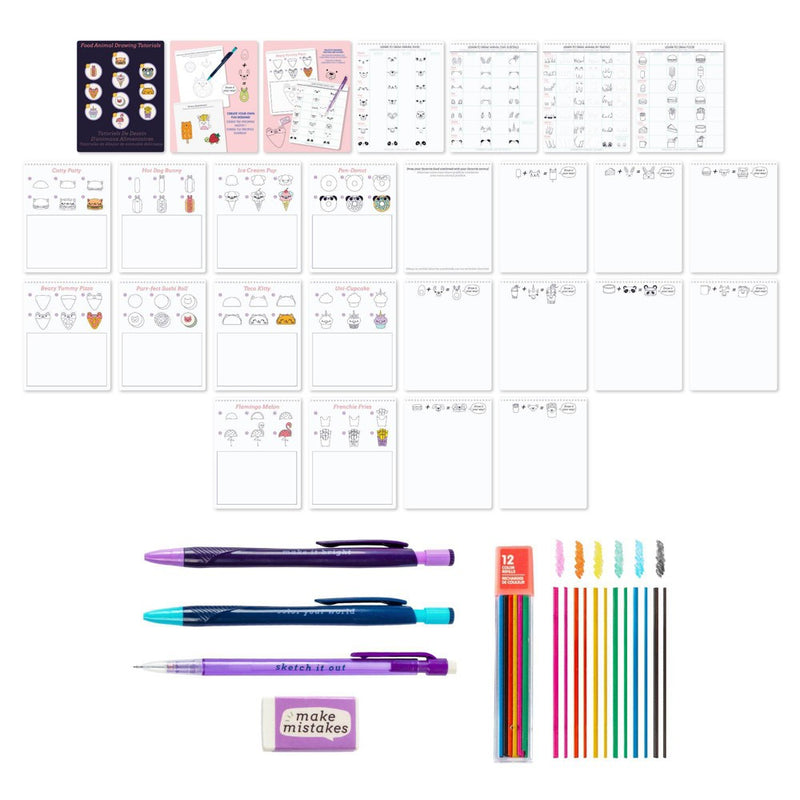 Fashion Angels Learn to Draw Foodimals: Art & Craft Drawing Kit for Kids with Pencils & Sketch Pad