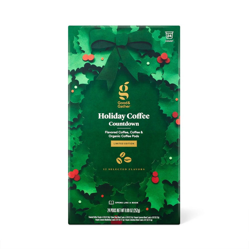 Advent Calendar Light Roast Coffee - Good & Gather EXP JUL 25/2025
