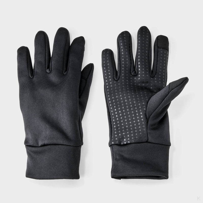 Kids' Palm Grip Running Glove - All In Motion Black Onyx 8-14
