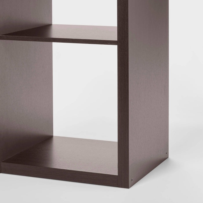 16 Cube Organizer Espresso - Brightroom: Decorative Bookshelf with 16 Compartments, 4 Shelves, MDF & Particle Board (LOCAL PICKUP ONLY)