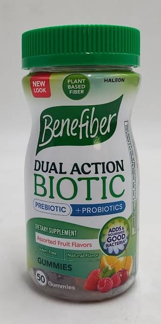 Benefiber Fiber+ Probiotic Gummies - 50ct EXP 10/2027
