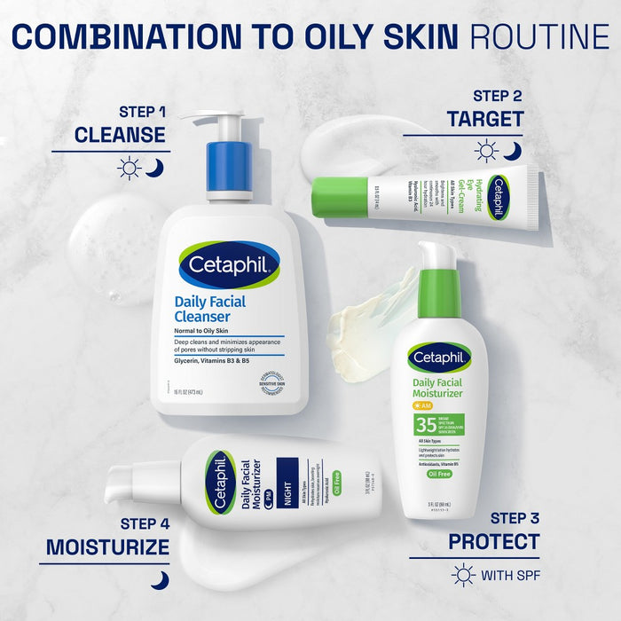 Cetaphil Daily Oil Free Face Moisturizer for Night - 3oz