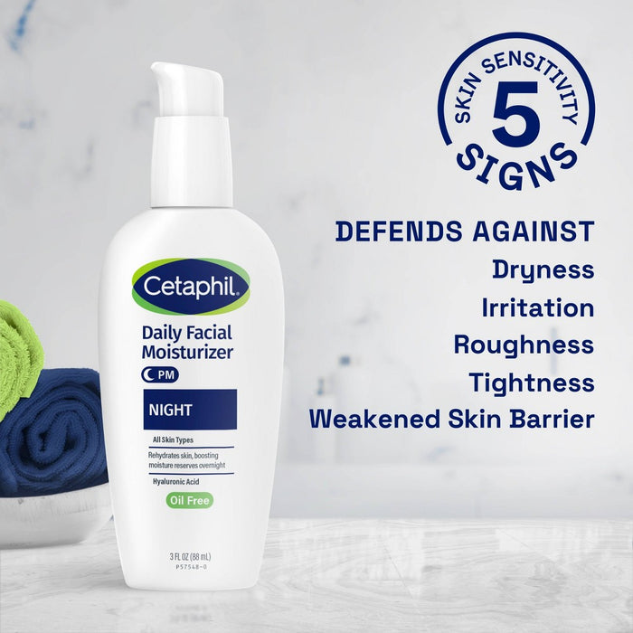 Cetaphil Daily Oil Free Face Moisturizer for Night - 3oz