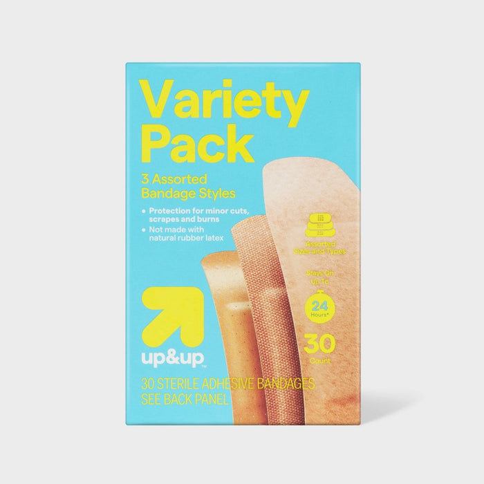 Variety Pack Assorted Bandages - 30ct - up&up