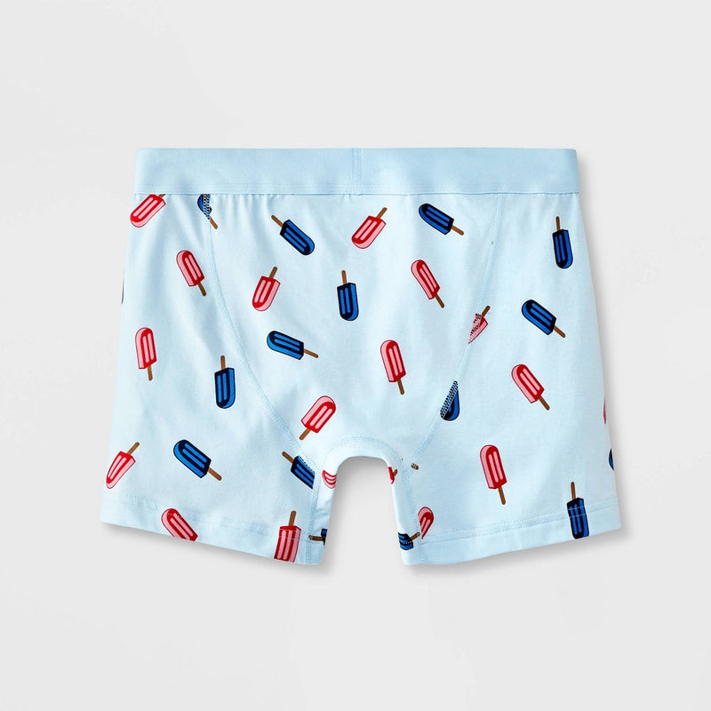 Men's Popsicle Print Boxer Briefs 2pk - Goodfellow & Co Light Blue XL