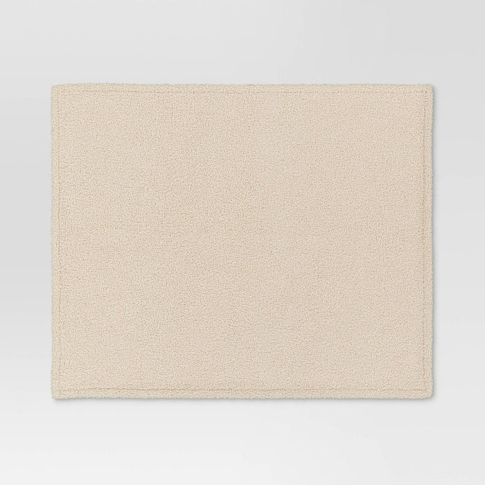 Teddy Boucle Throw Blanket Cream - Threshold