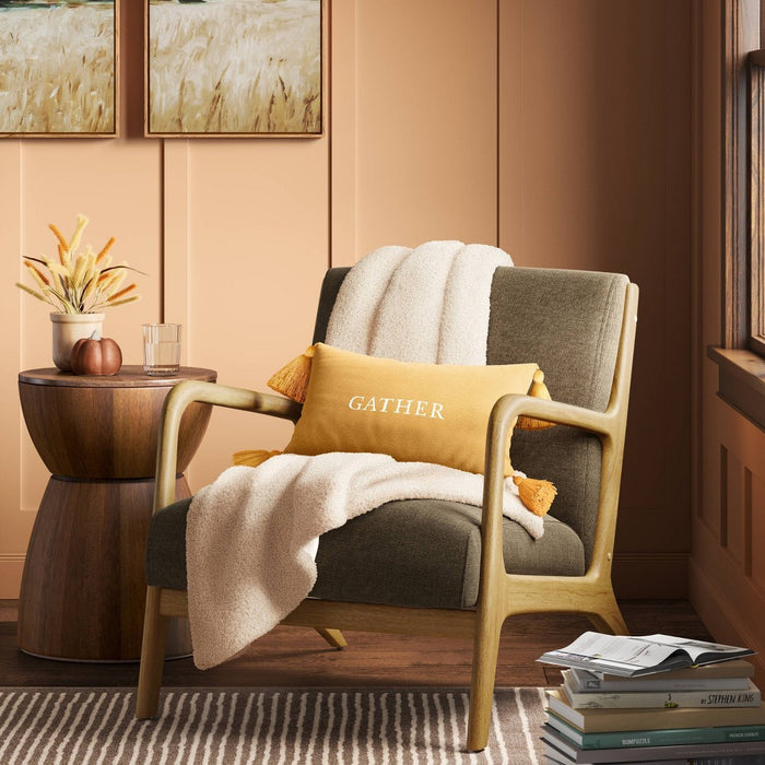 Teddy Boucle Throw Blanket Cream - Threshold