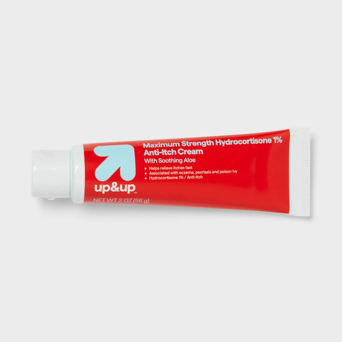 Hydrocortisone 1% Anti-Itch Cream with Soothing Aloe - 4oz - up&up
