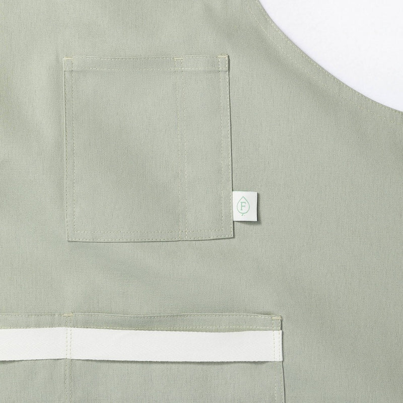 Adult Cooking Apron Sage Green - Figmint: Modern Kitchen Textile, Cotton, Pockets, OEKO-TEX Certified