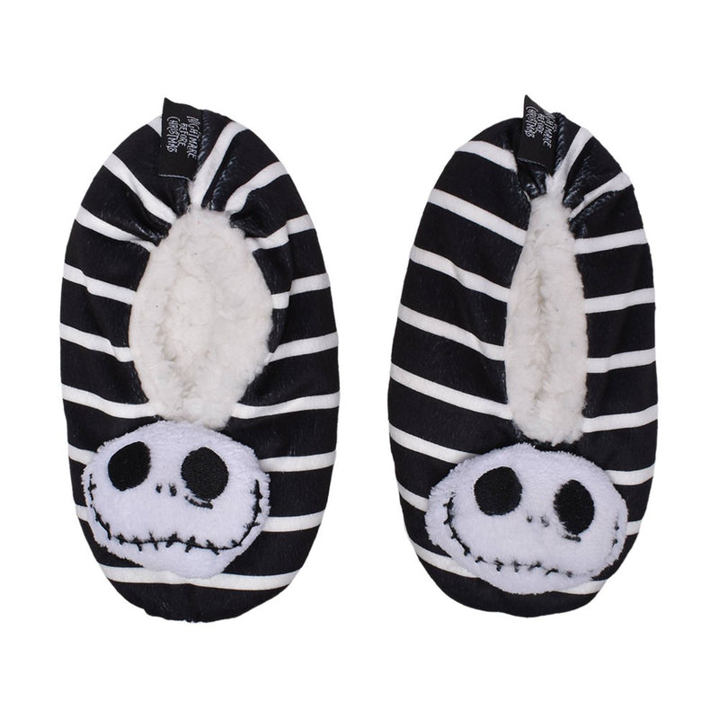 Boys' The Nightmare Before Christmas Jack Skellington Slipper Socks - Black XS/S