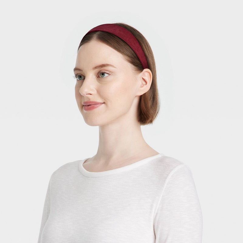 Faux Suede Headband - Universal Thread Burgundy