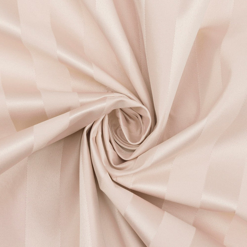 2pc 37"x84" Sun Zero Dimani Satin Striped 100% Blackout Rod Pocket Curtain Panel Pair Blush: Energy Efficient, Noise Reduction