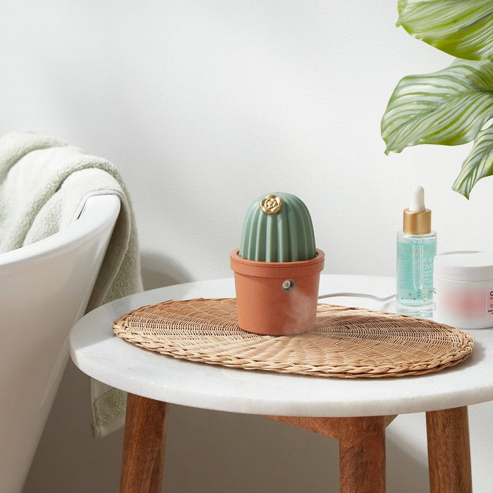 Cactus Ultrasonic Mini Diffuser - Threshold: Portable Spa Experience, USB Rechargeable, Auto Shut-Off