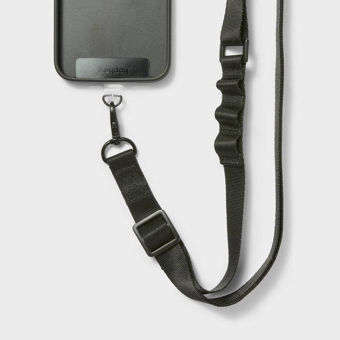 Cell Phone Utility Crossbody Strap - heyday Black