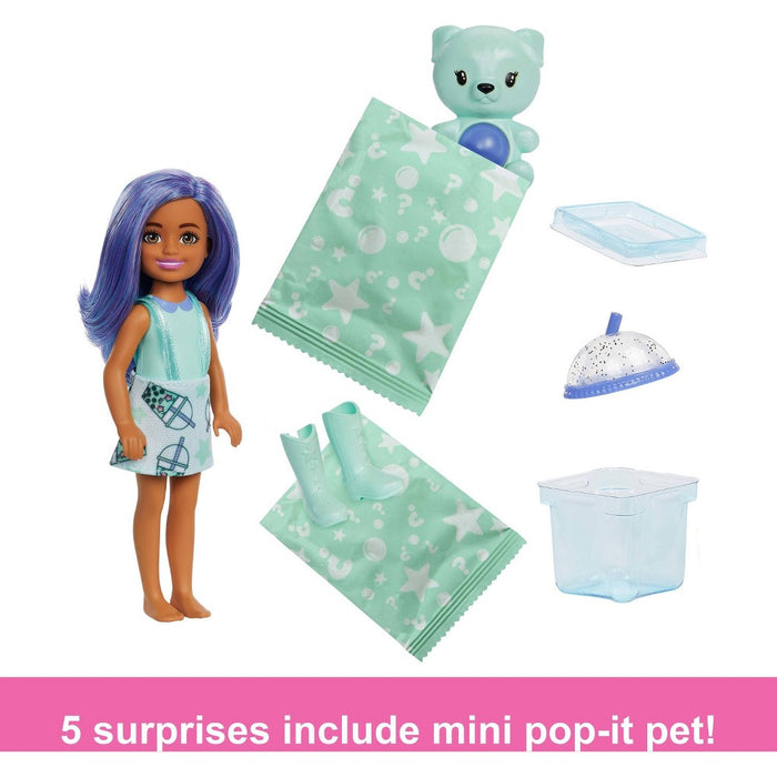 Barbie Chelsea Pop Reveal Bubble Tea Series Doll (Styles May Vary)