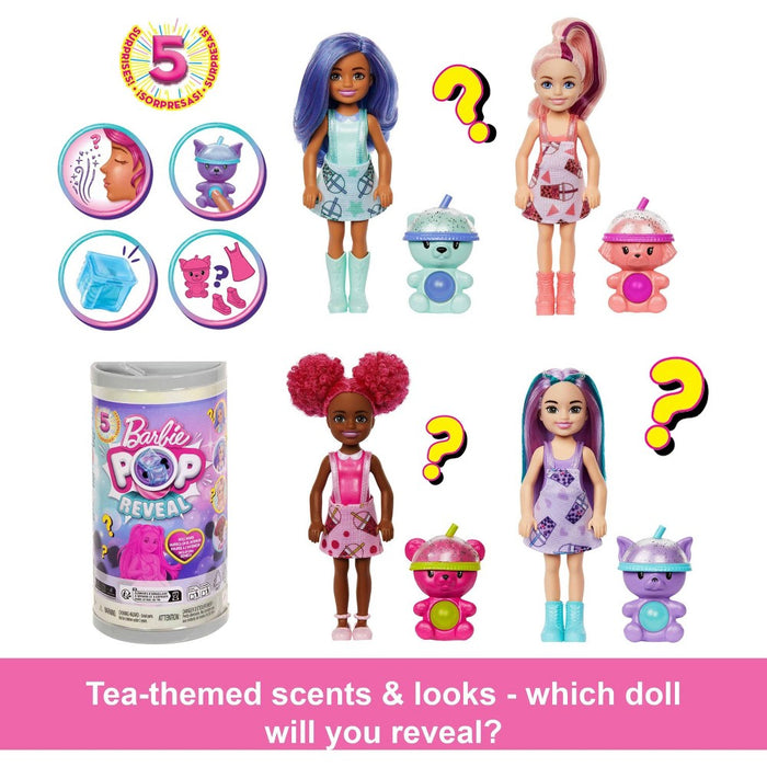 Barbie Chelsea Pop Reveal Bubble Tea Series Doll (Styles May Vary)