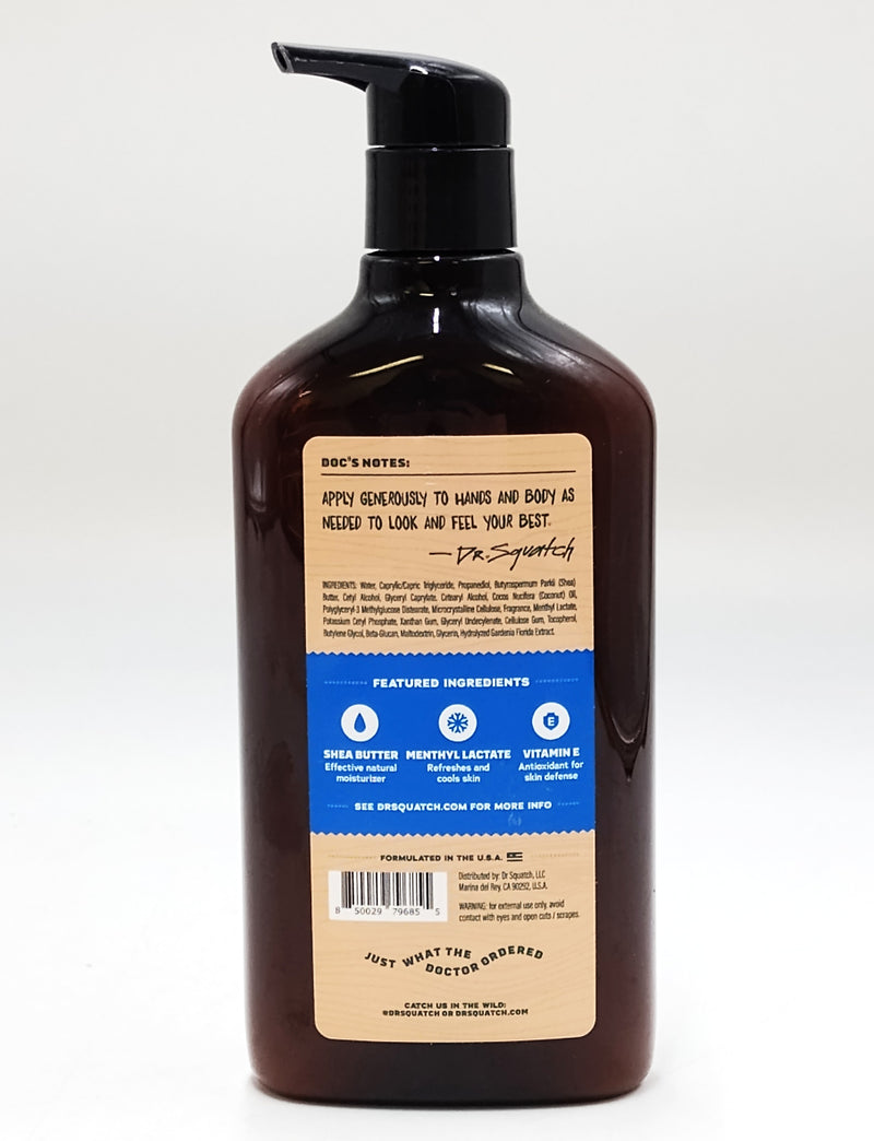 DR. SQUATCH Hand Lotion - Fresh Falls - 10oz