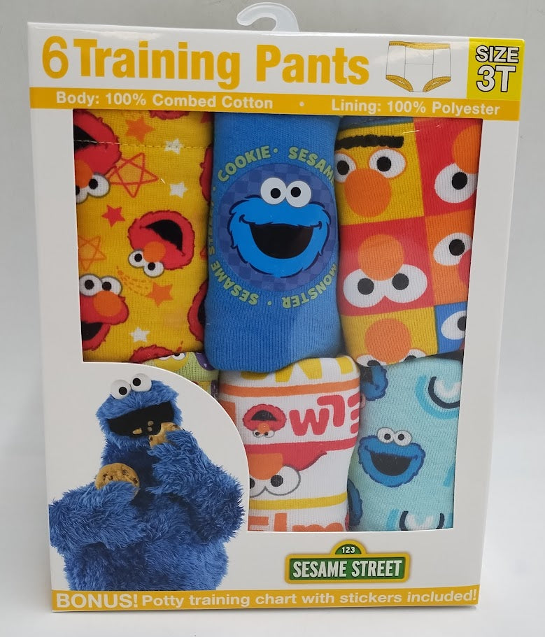 Toddler Sesame Street 6pk Training Underwear - 3T