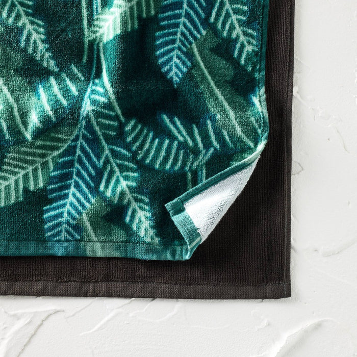 5pk Washcloth Set - Opalhouse designed with Jungalow: Cotton Terry Velour, Botanical Pattern, Lightweight