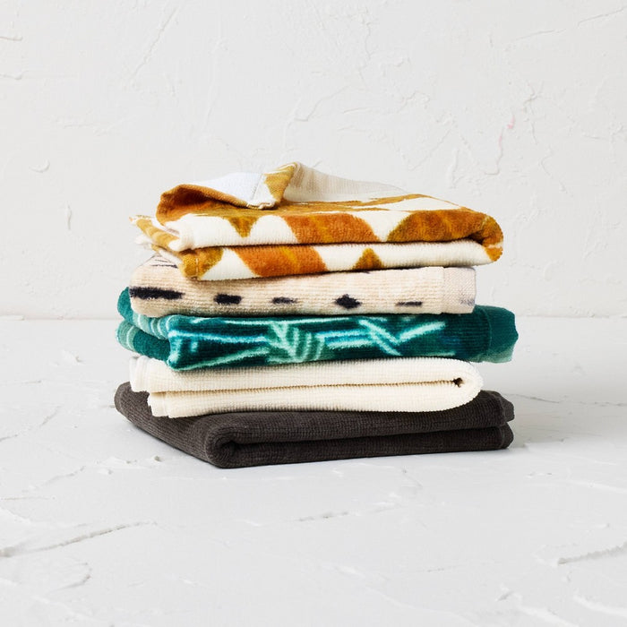 5pk Washcloth Set - Opalhouse designed with Jungalow: Cotton Terry Velour, Botanical Pattern, Lightweight