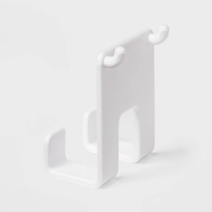 Set of 2 Pegboard Double Hooks - Brightroom: Adjustable Storage & Organization, Portable Utility Shelf Parts