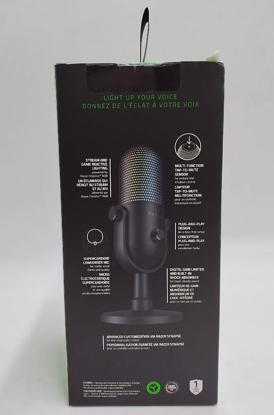 Razer Seiren V3 Chroma RGB USB Microphone with Tap-to-Mute Sensor