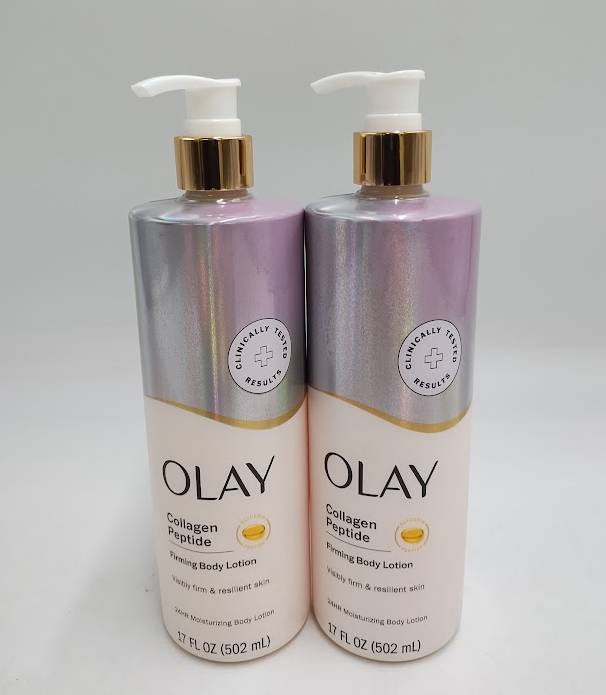 2 PACK !! Olay Firming & Hydrating Body Lotion Pump with Collagen Scented