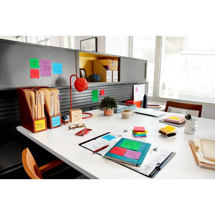 Post-it 5pk 3" x 3" Super Sticky Notes 45 Sheets/Pad - Marrakesh Collection: Multicolor Office Supplies, Art & Design