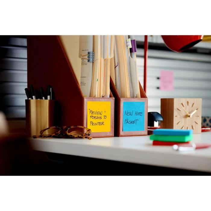Post-it 5pk 3" x 3" Super Sticky Notes 45 Sheets/Pad - Marrakesh Collection: Multicolor Office Supplies, Art & Design
