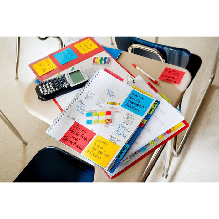 Post-it 5pk 3" x 3" Super Sticky Notes 45 Sheets/Pad - Marrakesh Collection: Multicolor Office Supplies, Art & Design