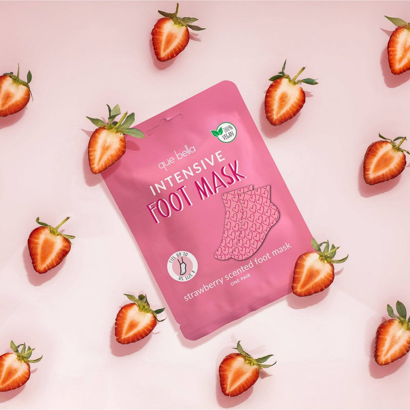 Que Bella Strawberry Foot Mask