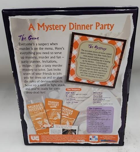 Murder Mystery Party, Pasta, Passion & Pistols