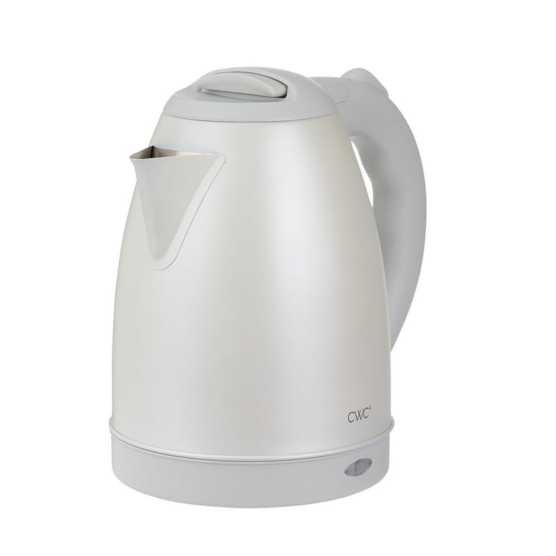 COOK WITH COLOR Electric Kettle - Rapid Boil, Sleek Design, And Safety Features - Great For Quick And Easy, Stainless Steel Crème, 1.7 Liters
