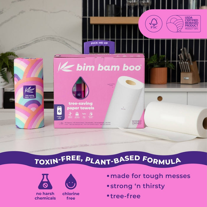 Bim Bam Boo Bamboo Paper Towels - 6pk