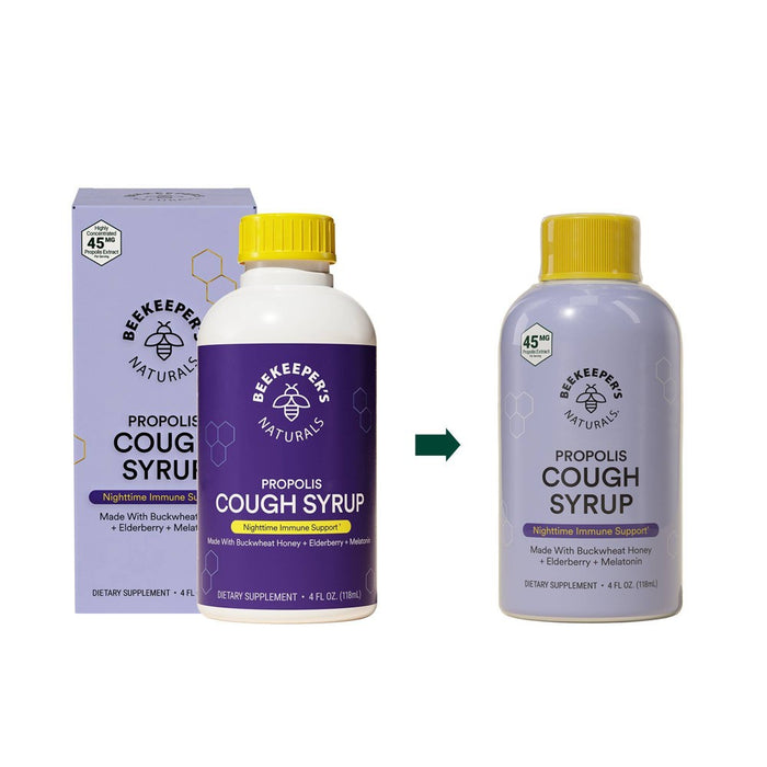 Beekeepers Naturals Nighttime Propolis Cough Syrup - 4 fl oz